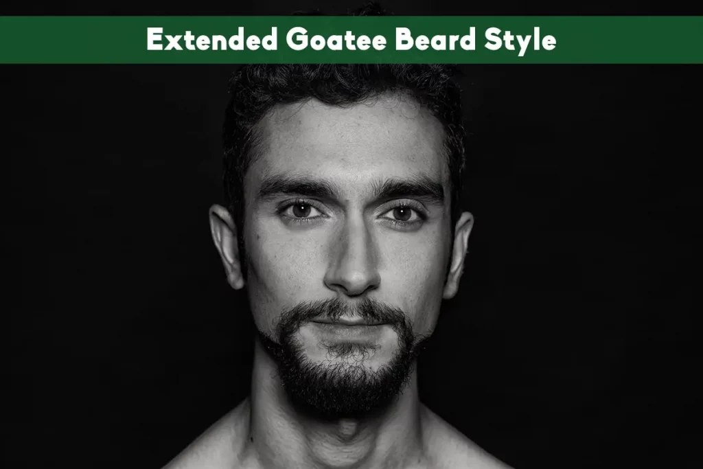 Pointed and Extended Goatee Beard Style