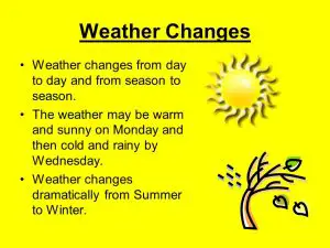 Changes In Weather