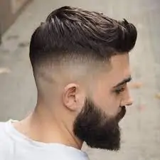 High Fade With A Quiff
