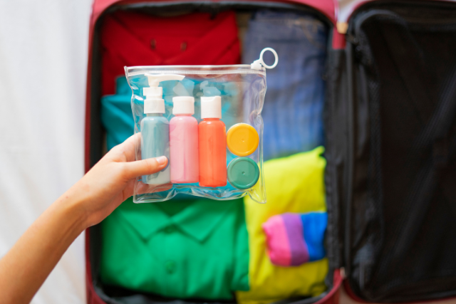 plastic containers for air travel